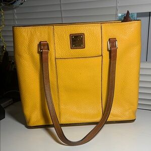 Dooney & Bourke Yellow Tote Bag
